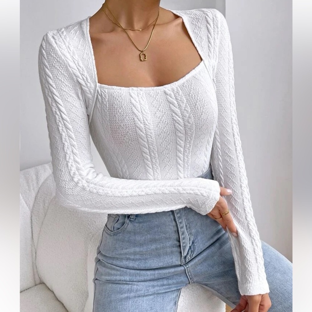 SHEIN White Bodysuit